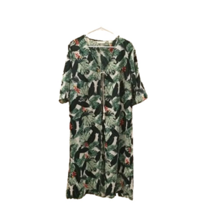 Rachel Zoe swim suit cover up, duster,kimono ,short sleeves, one size, tropical